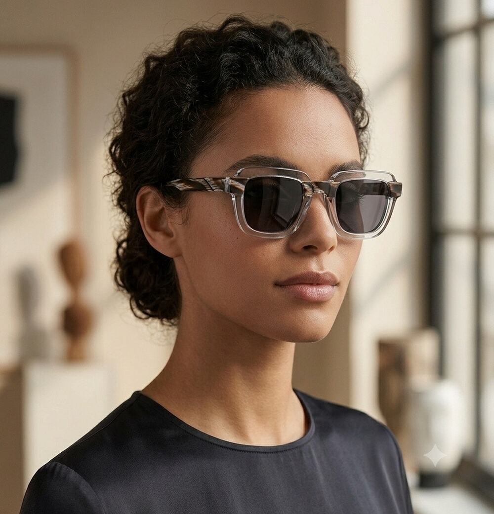New Face A face blank 2 3033 sunglasses hand made Italy